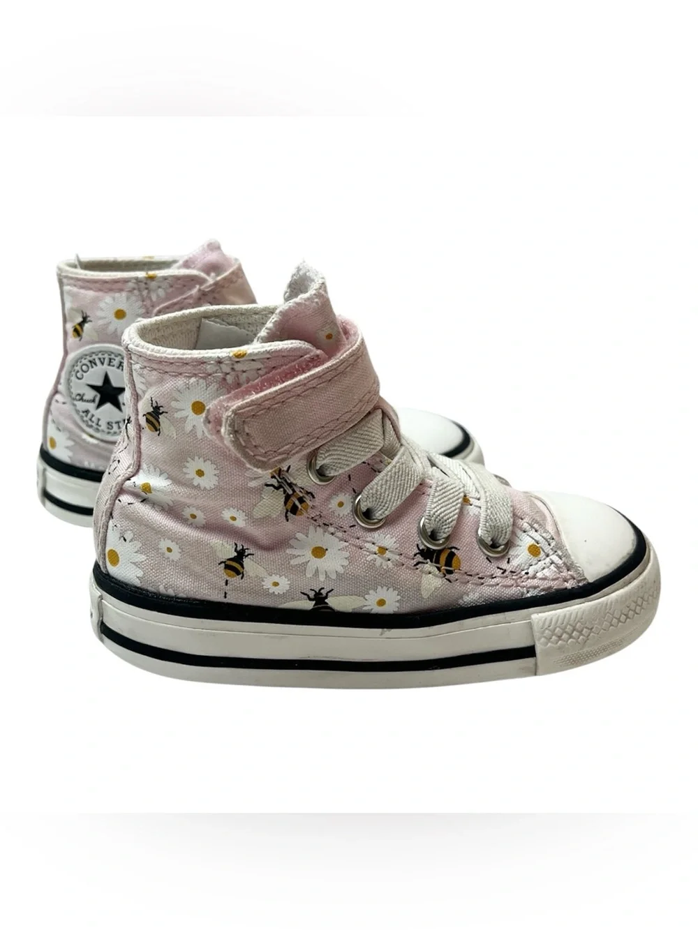 Converse Toddler Chuck Taylor All Star 1V High Top 'Bees' Sneakers Size 5